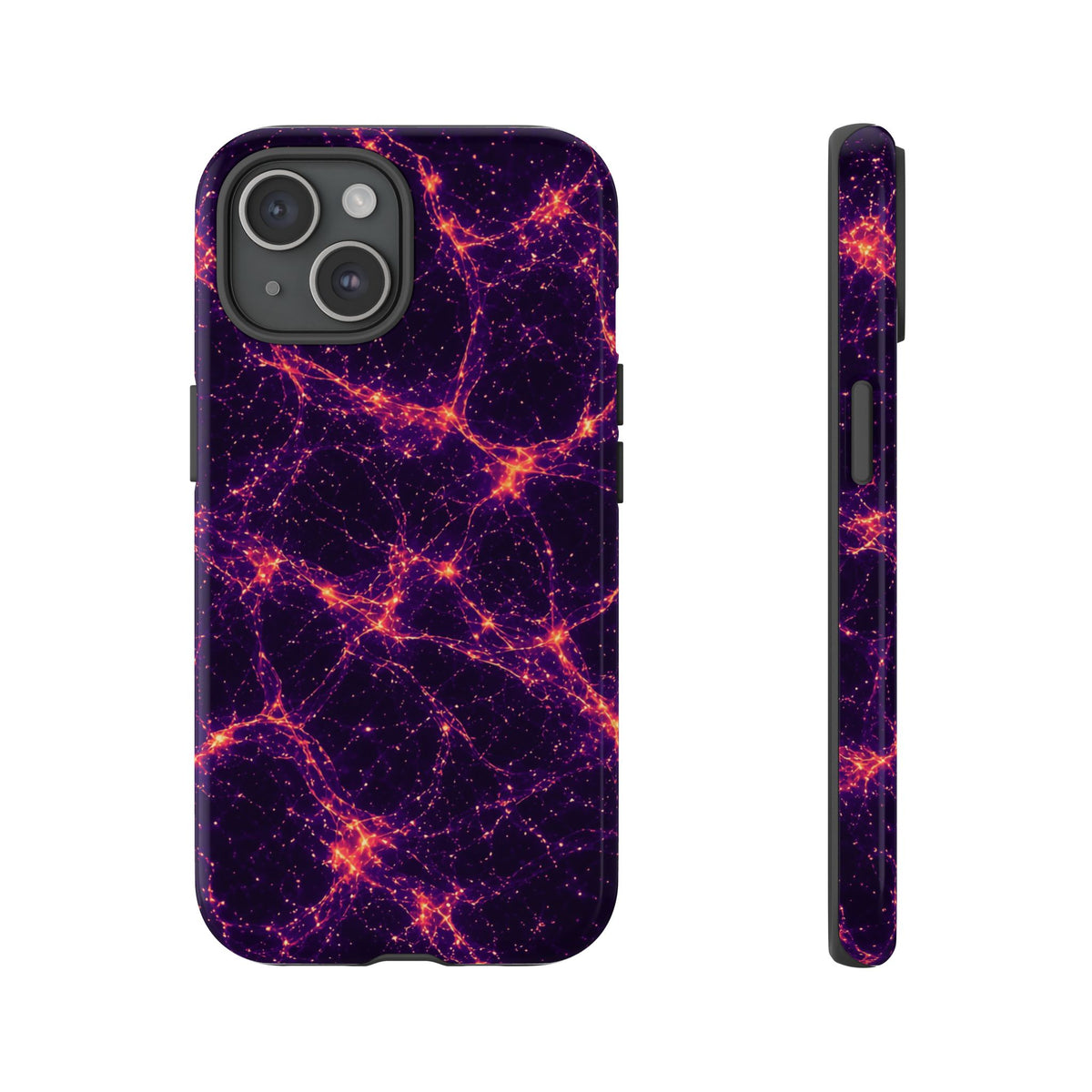 Neon Mycelium - Sunset Synapse Phone Case