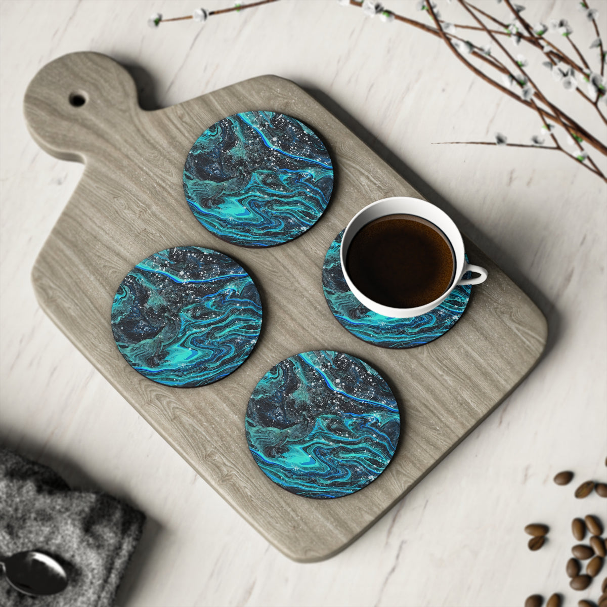BLXNTT Deep Current Pour Coasters (Single or Set of 4)
