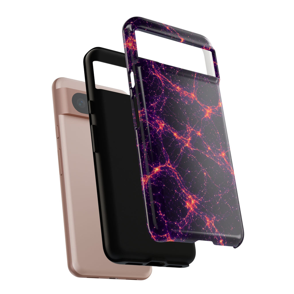 Neon Mycelium - Sunset Synapse Phone Case