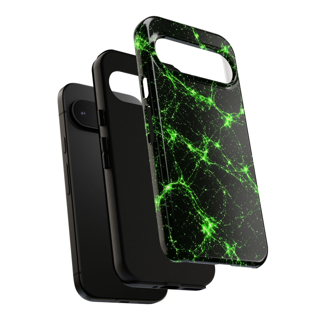 Neon Mycelium - Toxic Lime Phone Case