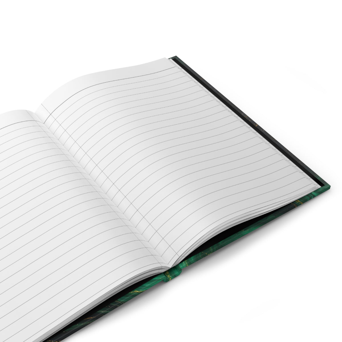 Emerald & Black Marble Hardcover Journal