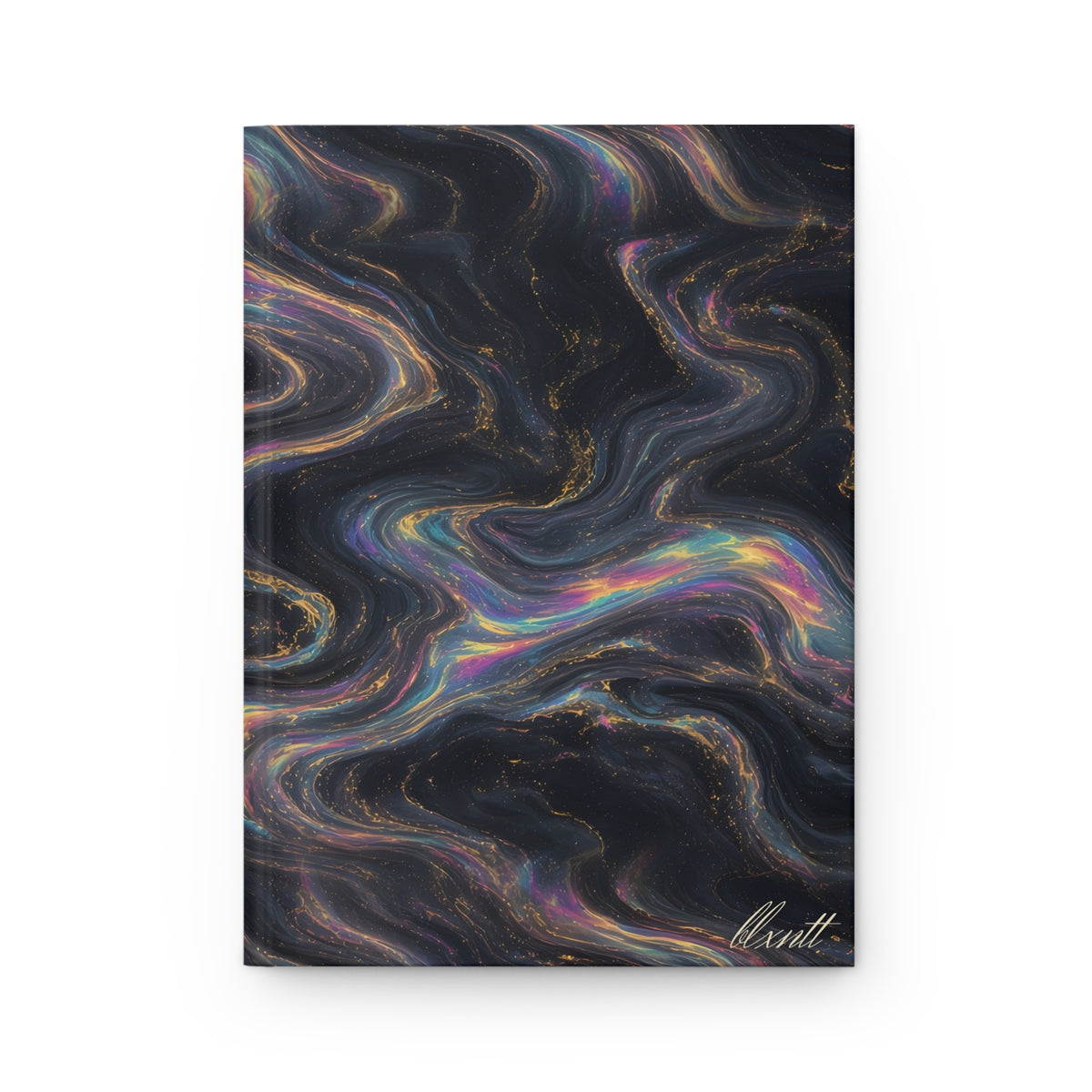 Galaxy Iridescent Marble Hardcover Journal