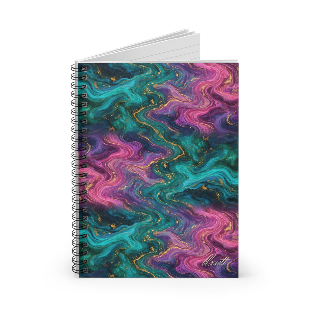 Aurora Marble Spiral Notebook