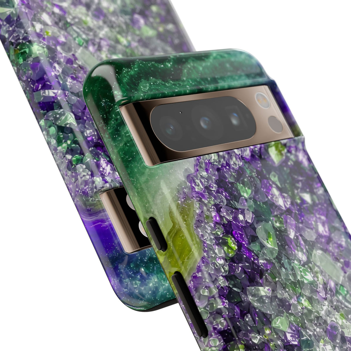 Geode Core - Ruby Emerald Phone Case