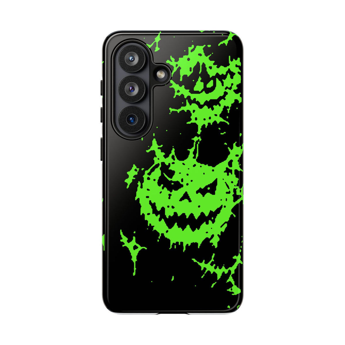 Green Spiderweb Pumpkin Phone Case