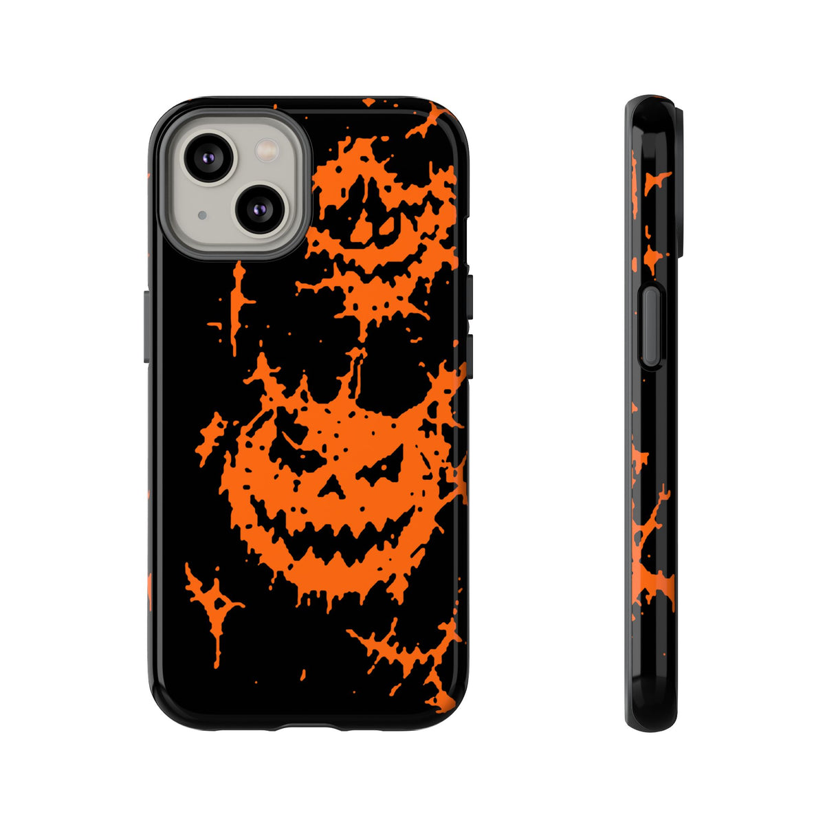 Orange Spiderweb Pumpkin Phone Case