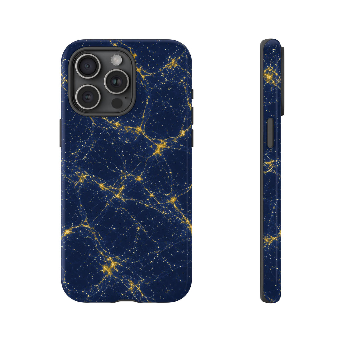 Neon Mycelium - Mustard Navy Phone Case