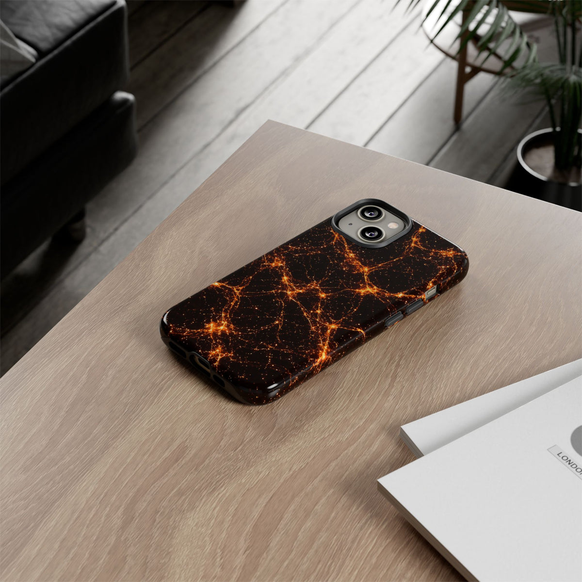 Neon Mycelium - Solar Flare Phone Case