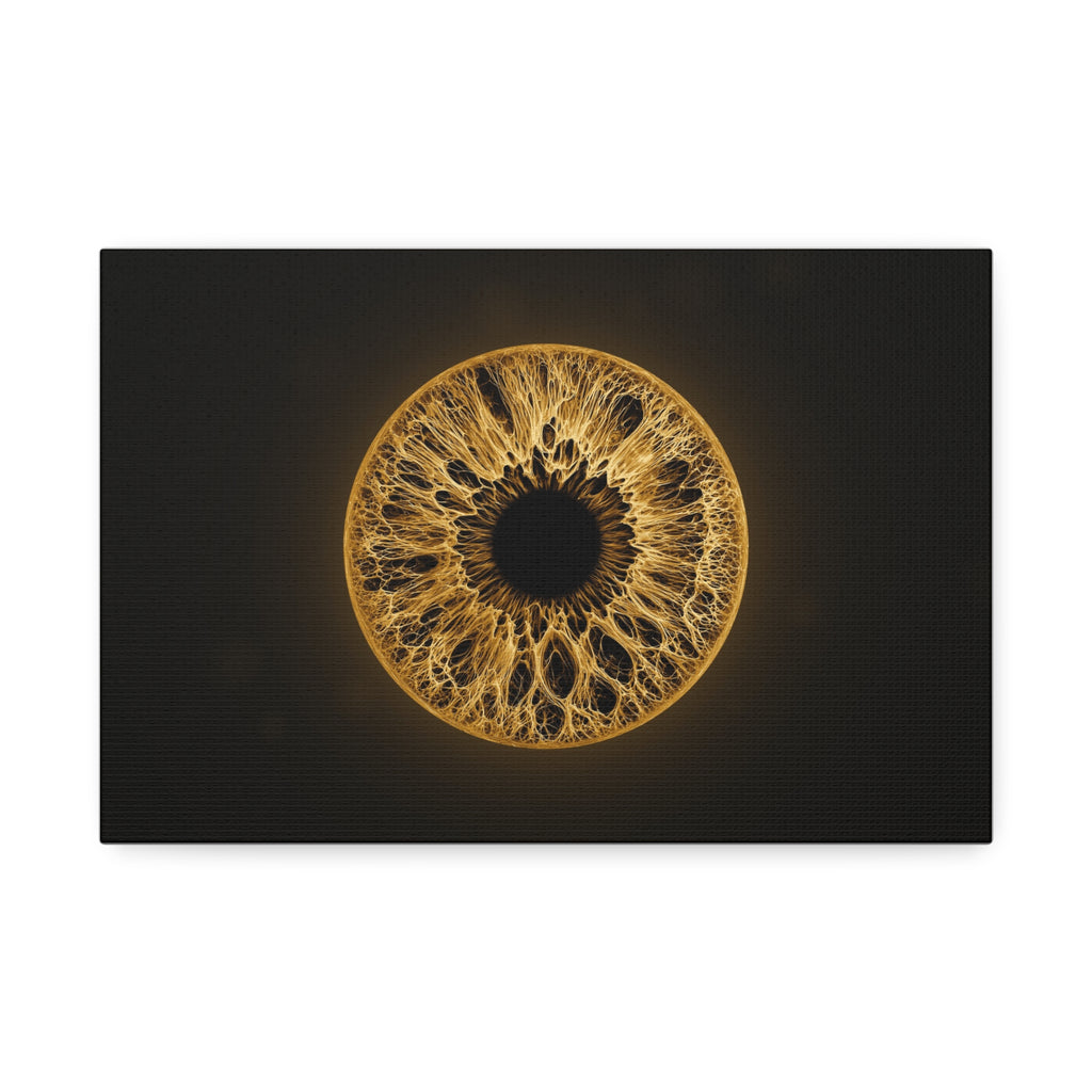 BLXNTT Iris – Lace Web Amber Glossy Canvas