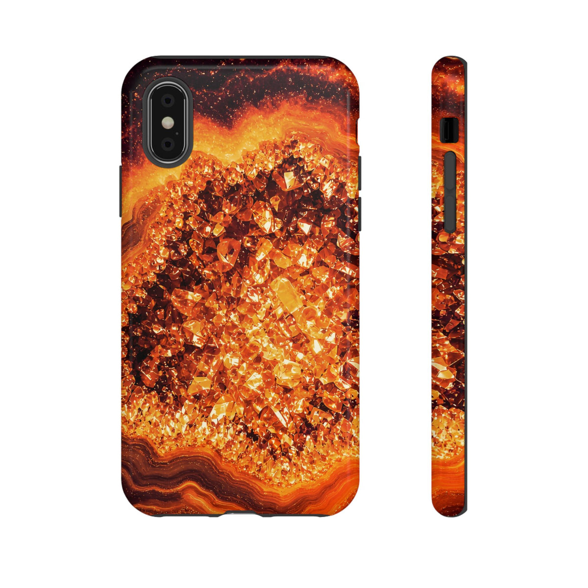 Geode Core - Molten Lava Phone Case
