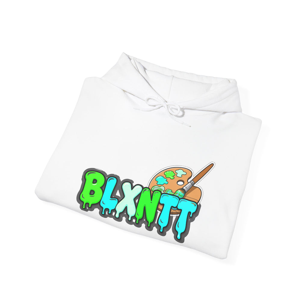BLXNTT Paint Spill Hoodie - Neon (White)