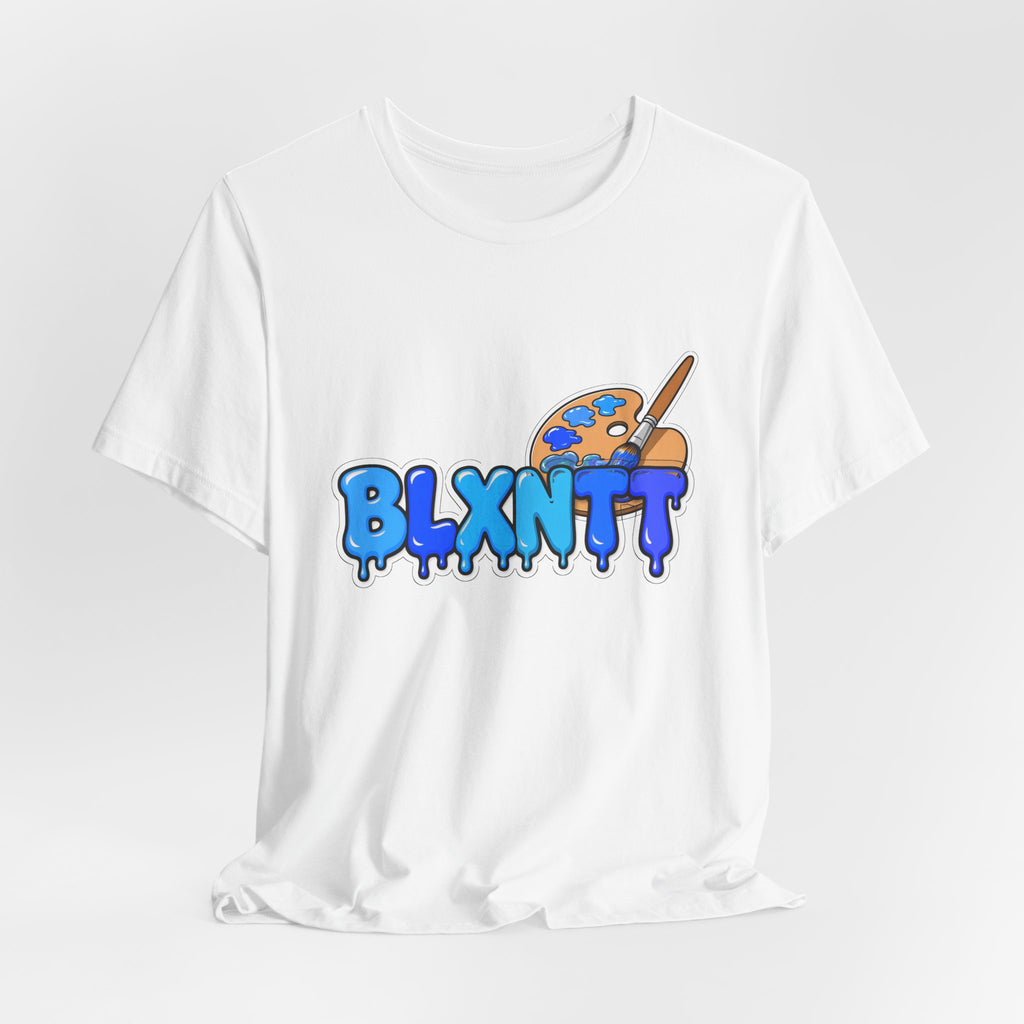 BLXNTT Paint Spill Tee - Blue (White)