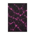 Neon Mycelium - Hot Pink Pulse Glossy Canvas