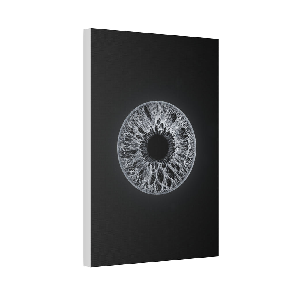 BLXNTT Iris – Lace Web Gray Glossy Canvas