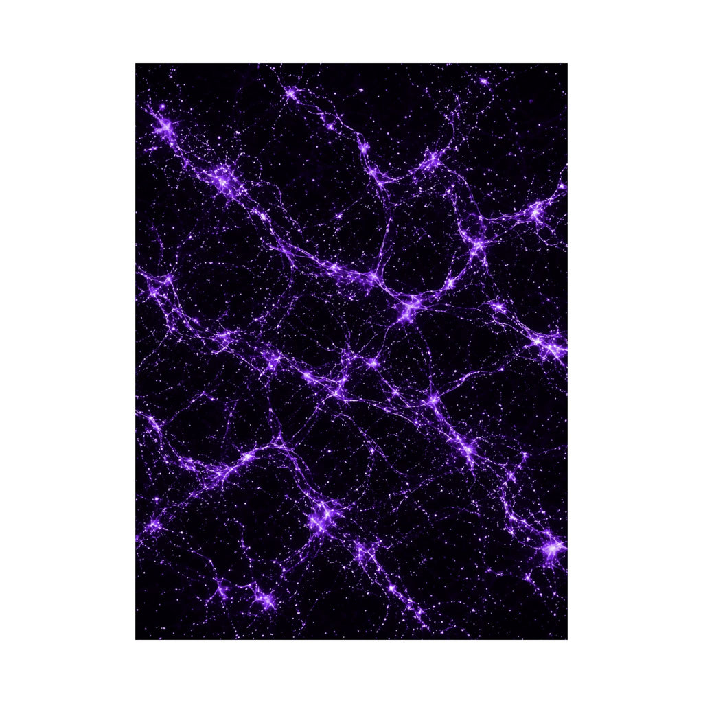 Neon Mycelium - Ultraviolet Poster