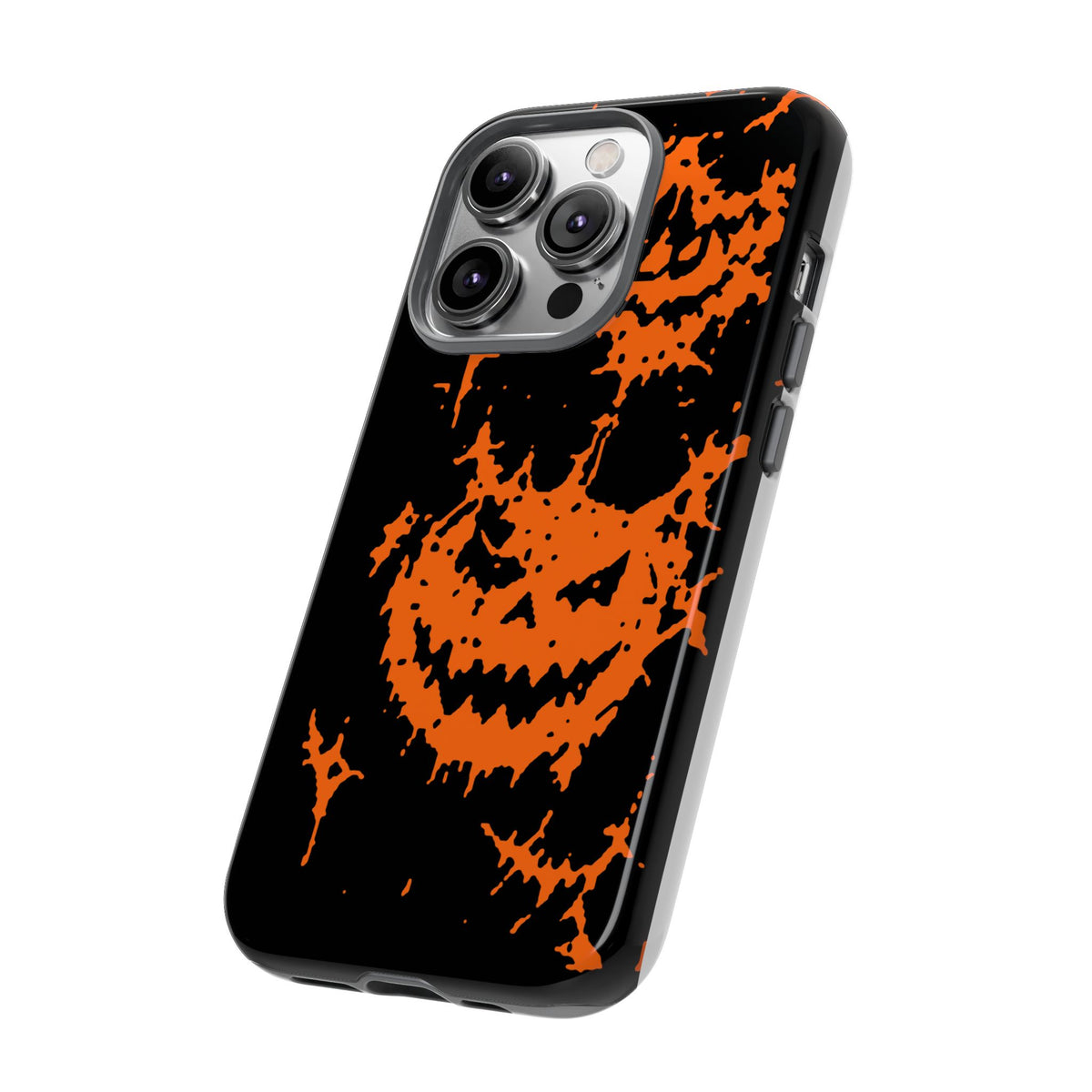 Orange Spiderweb Pumpkin Phone Case