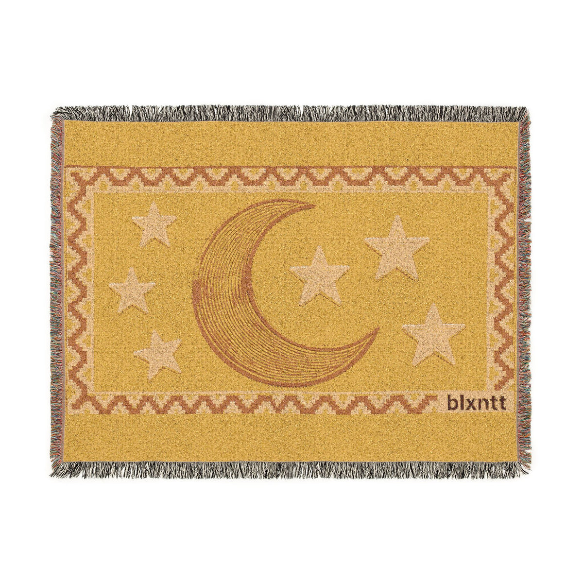 BLXNTT Yellow Hippie Woven Blanket #2