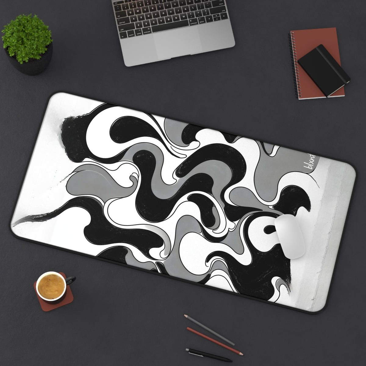 Fillmore Flow - Monochrome Desk Mat
