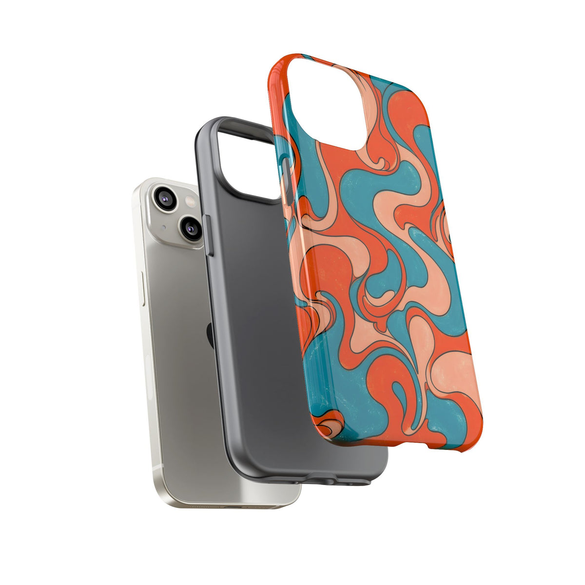 Fillmore Flow - Blood Orange & Teal Phone Case