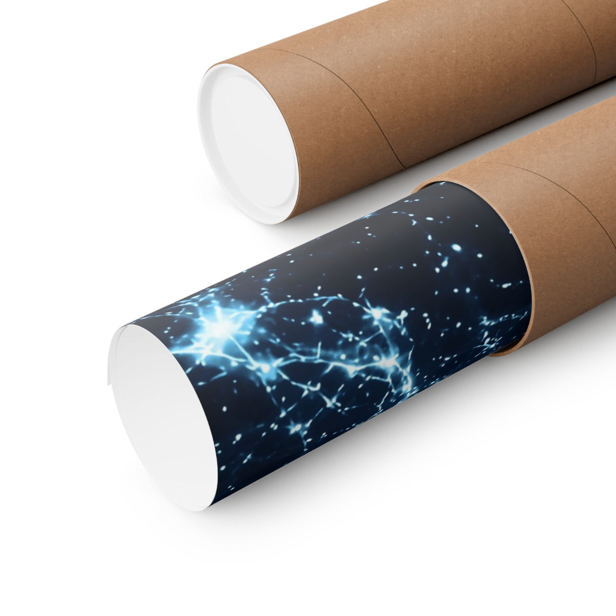 Neon Mycelium - Ice Crystal Poster