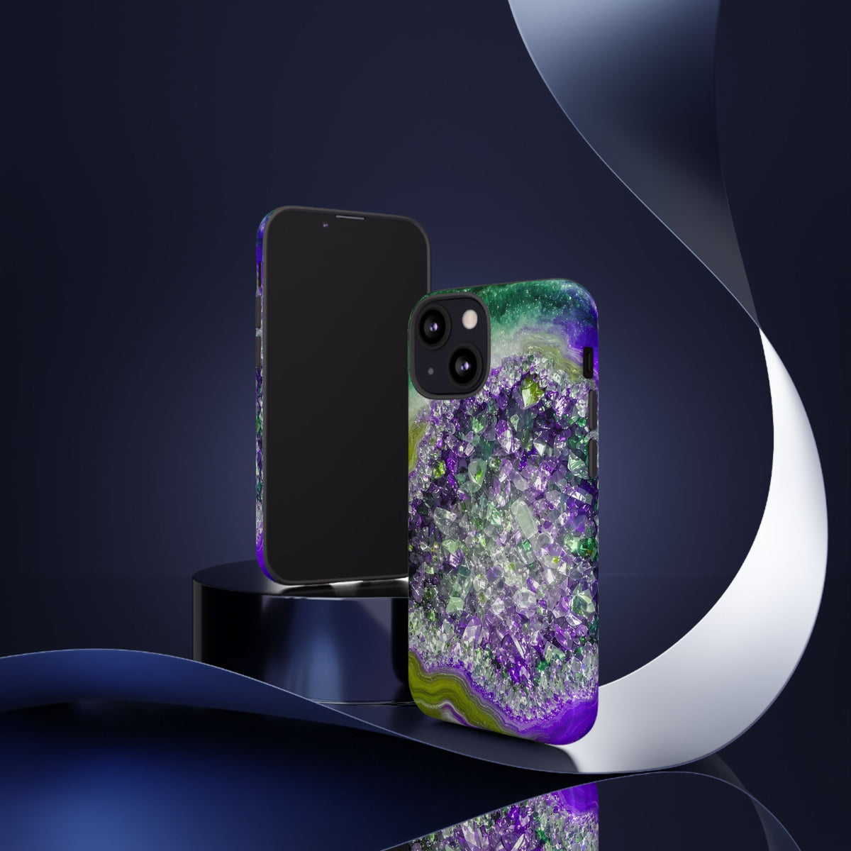 Geode Core - Ruby Emerald Phone Case