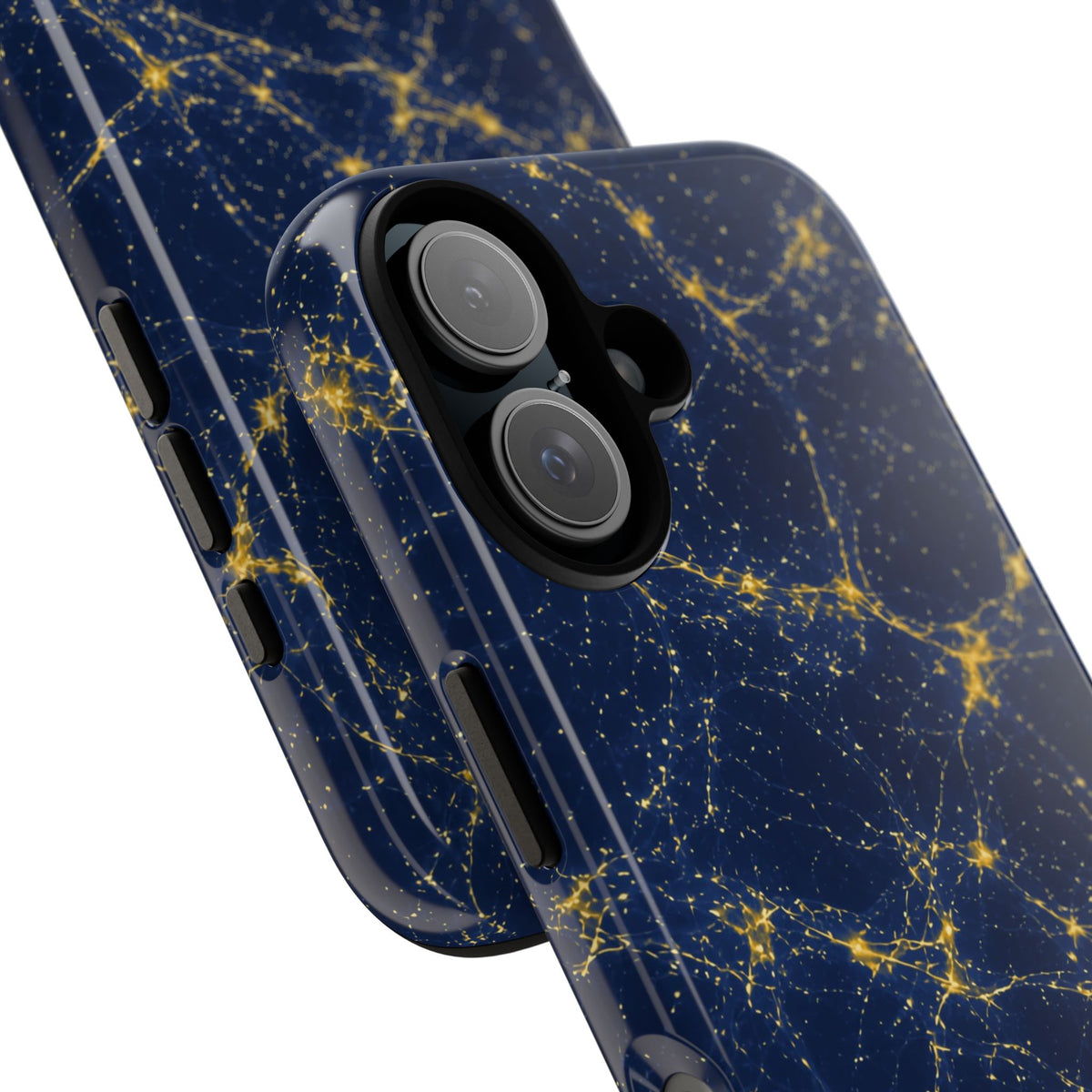 Neon Mycelium - Mustard Navy Phone Case