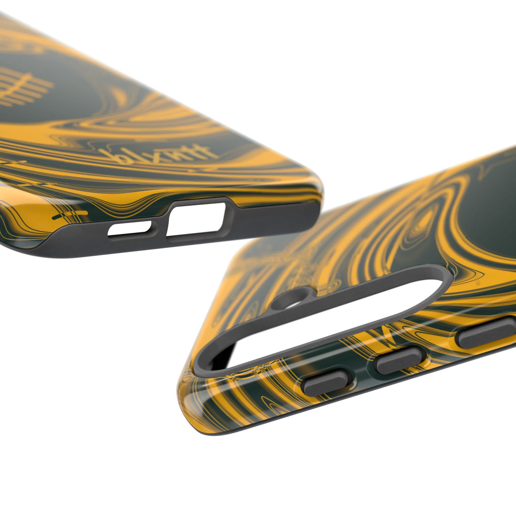 Green & Gold Trippy Football Phone Case