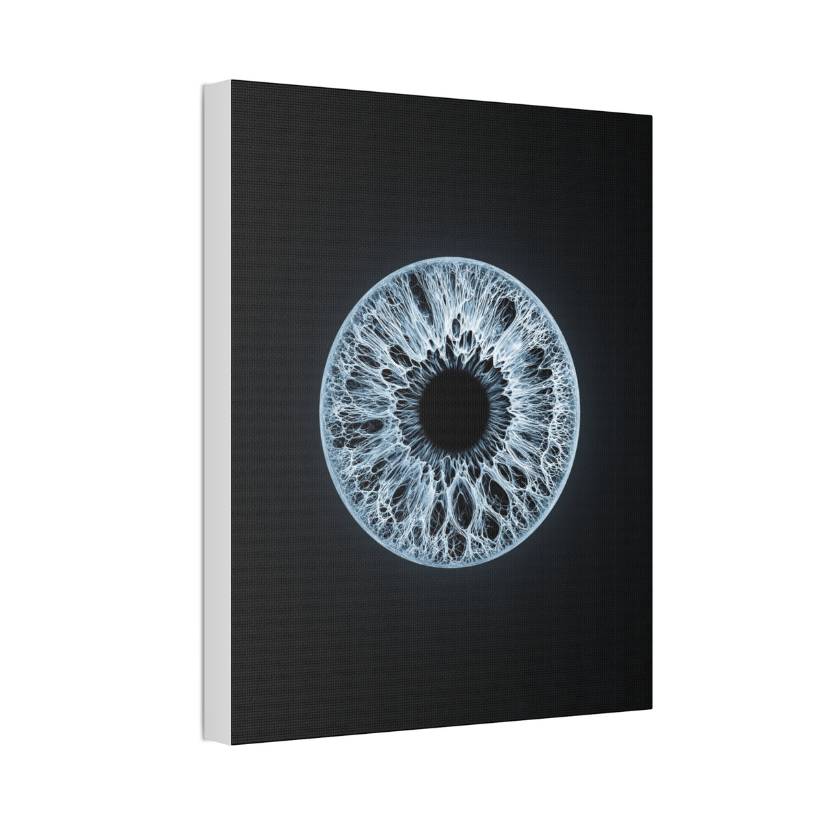 BLXNTT Iris – Lace Web Ice Blue Glossy Canvas
