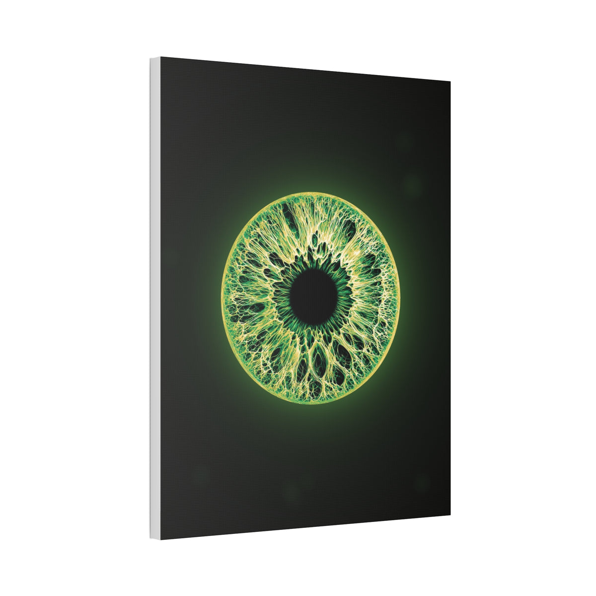 BLXNTT Iris – Lace Web Emerald Gold Glossy Canvas