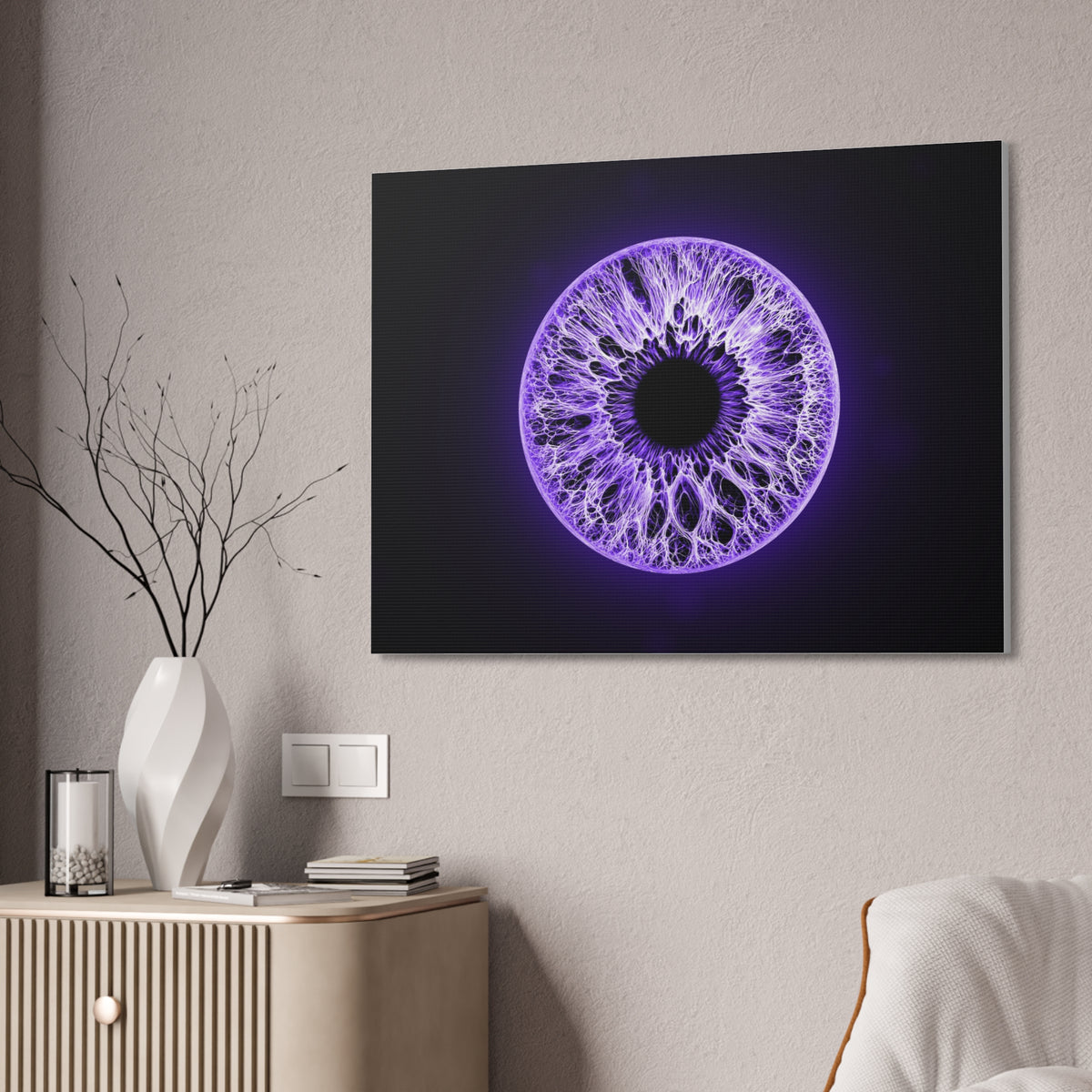 BLXNTT Iris – Lace Web Ultraviolet Glossy Canvas