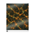 Neon Mycelium - Electric Tangerine Teal Wrapping Paper
