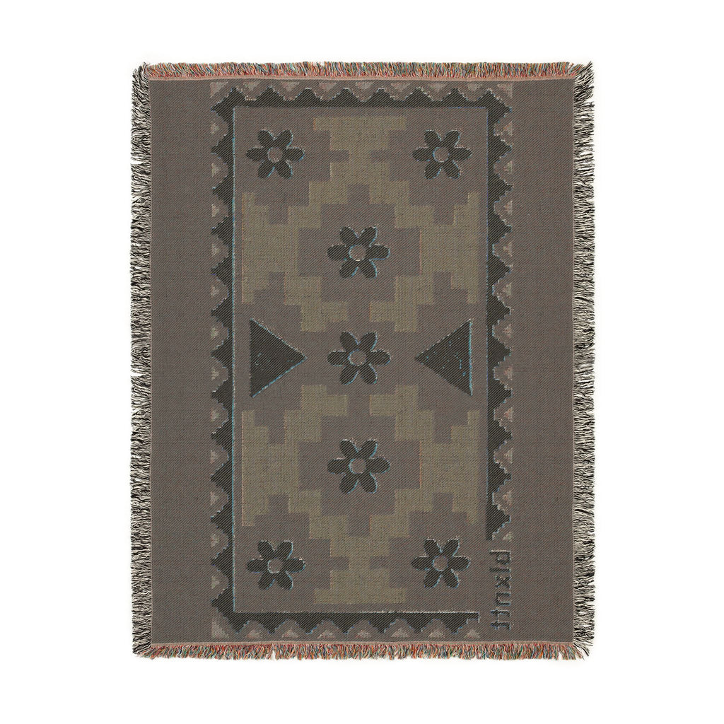 BLXNTT Blue Hippie Woven Blanket #4