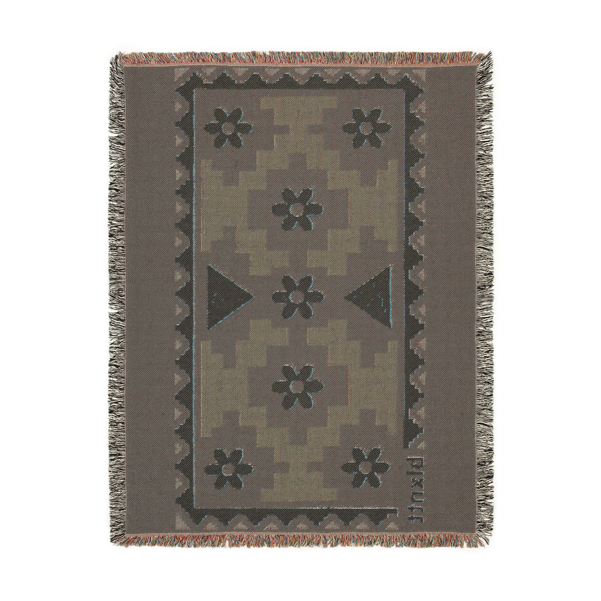 BLXNTT Blue Hippie Woven Blanket #4