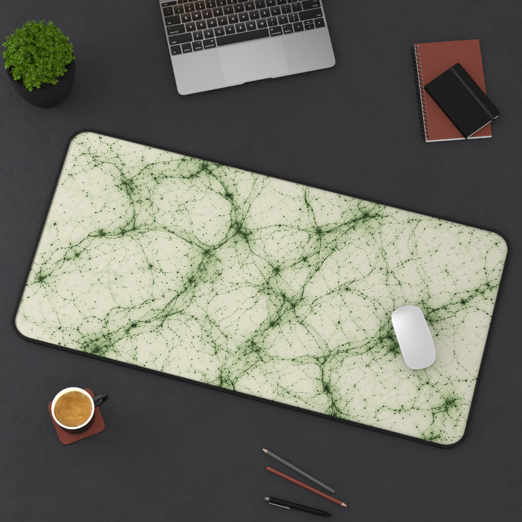 Neon Mycelium - Matcha Latte Desk Mat