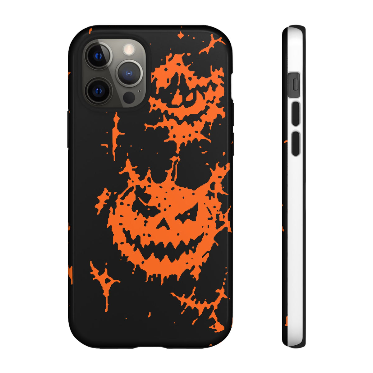 Orange Spiderweb Pumpkin Phone Case