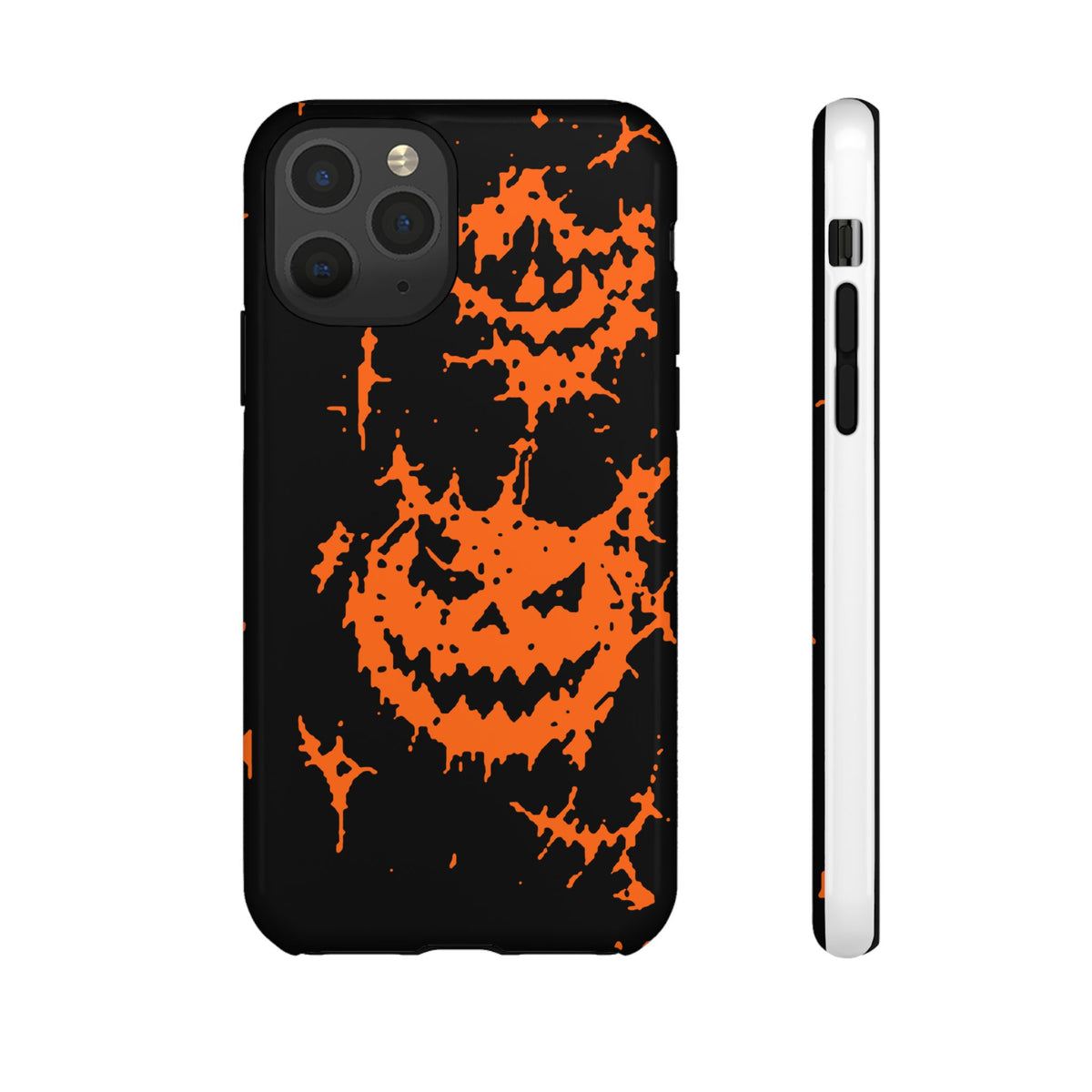 Orange Spiderweb Pumpkin Phone Case