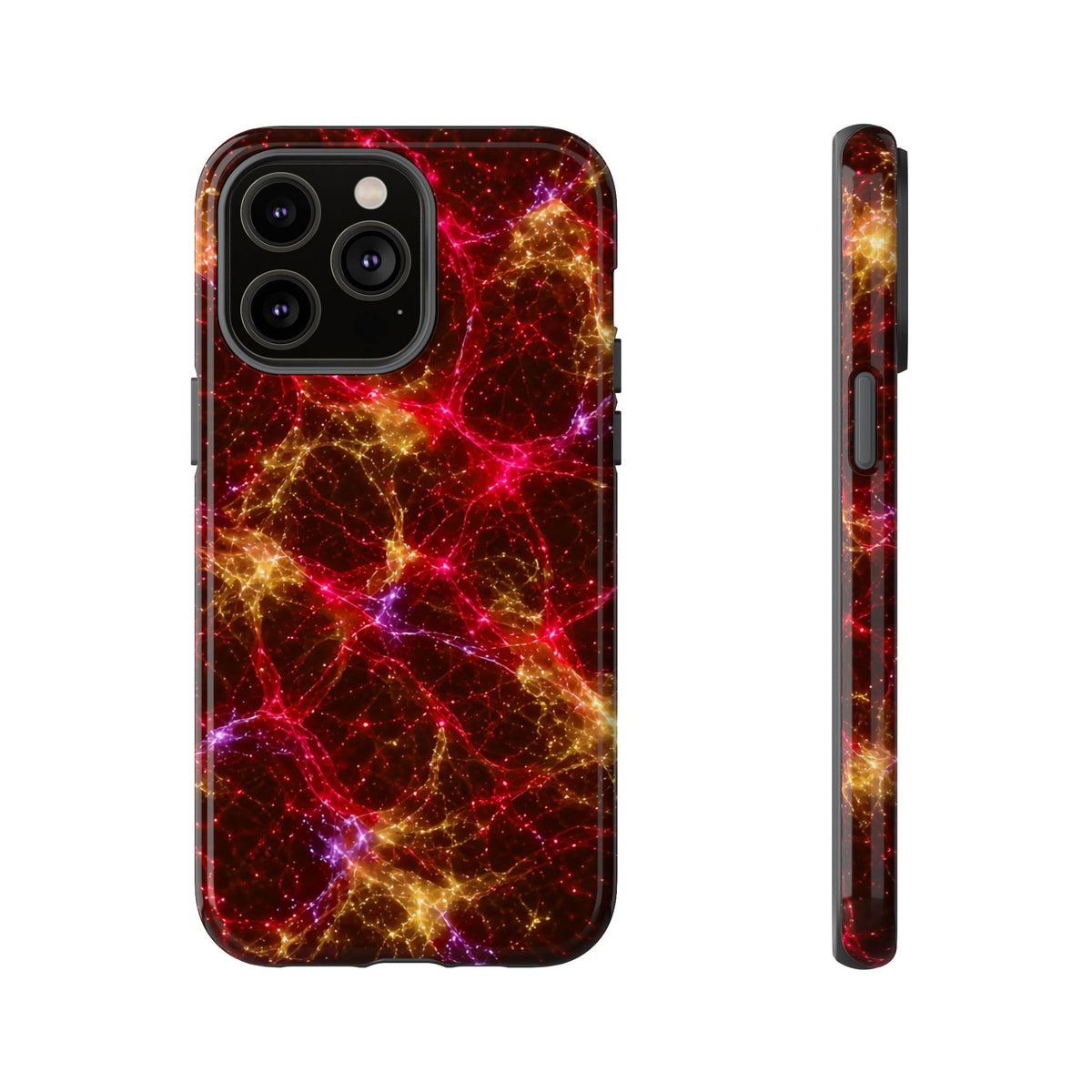 Neon Mycelium - Rainbow Nerve Phone Case