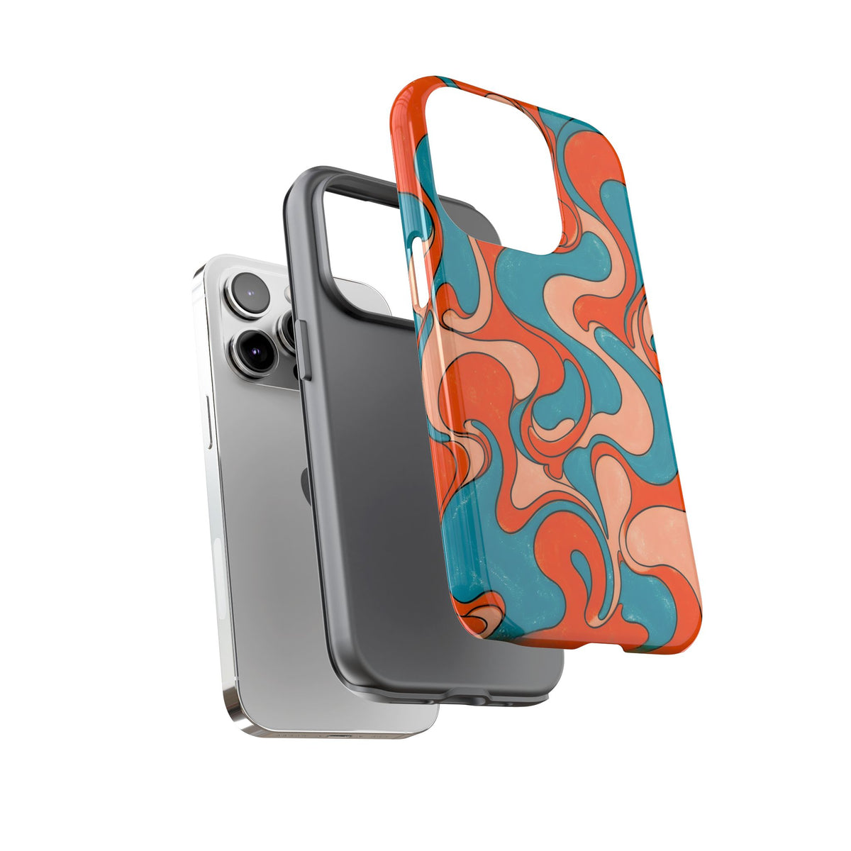 Fillmore Flow - Blood Orange & Teal Phone Case