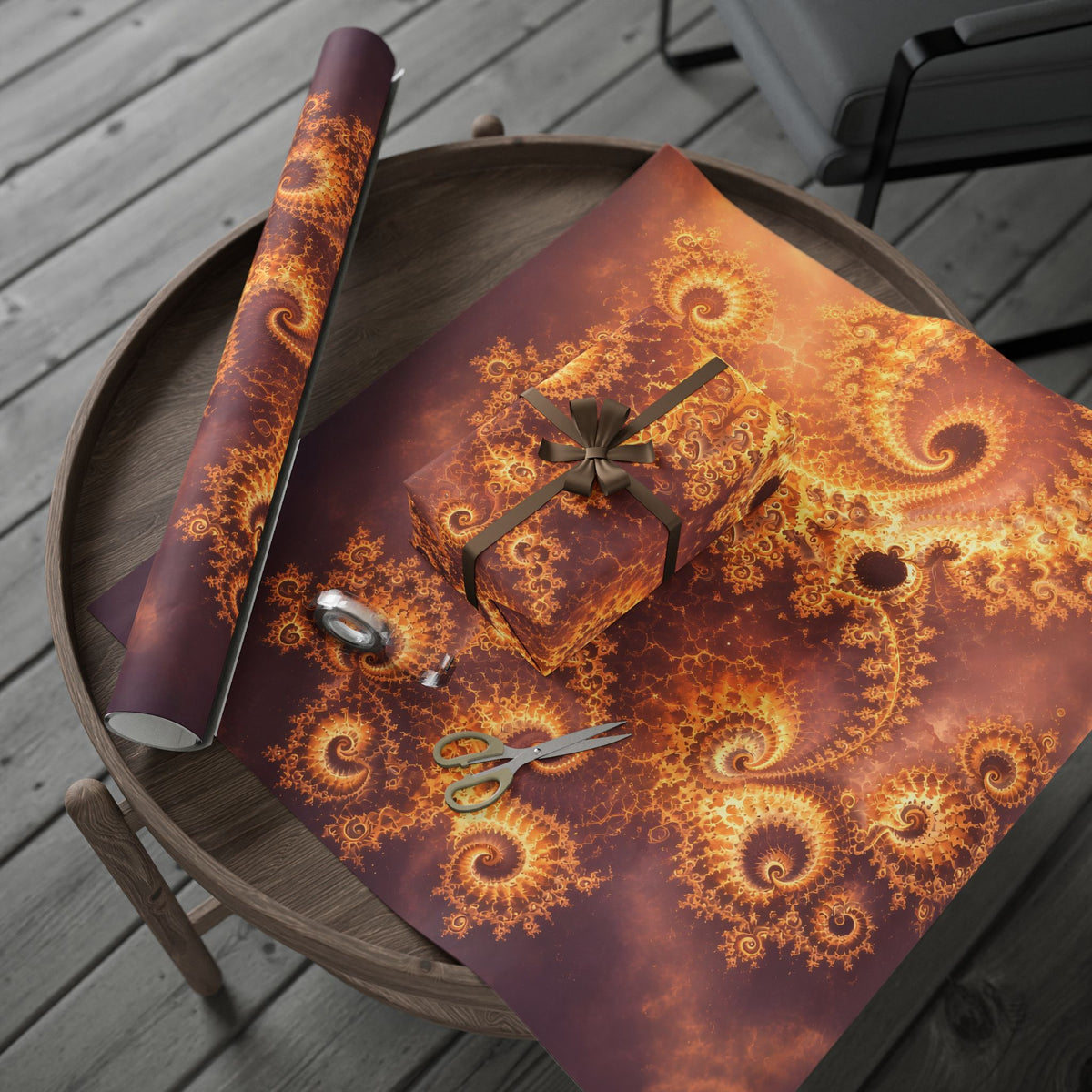 Copper Infinity - Golden Hour Wrapping Paper