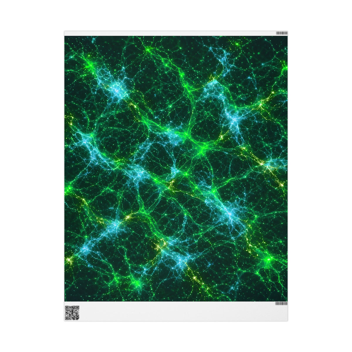Neon Mycelium - Mermaid Wrapping Paper