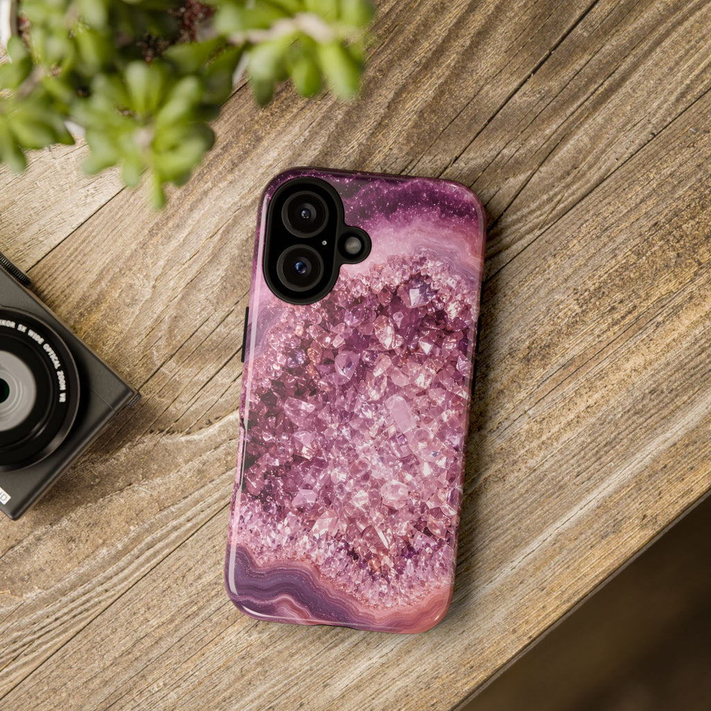 Geode Core - Rose Quartz Phone Case