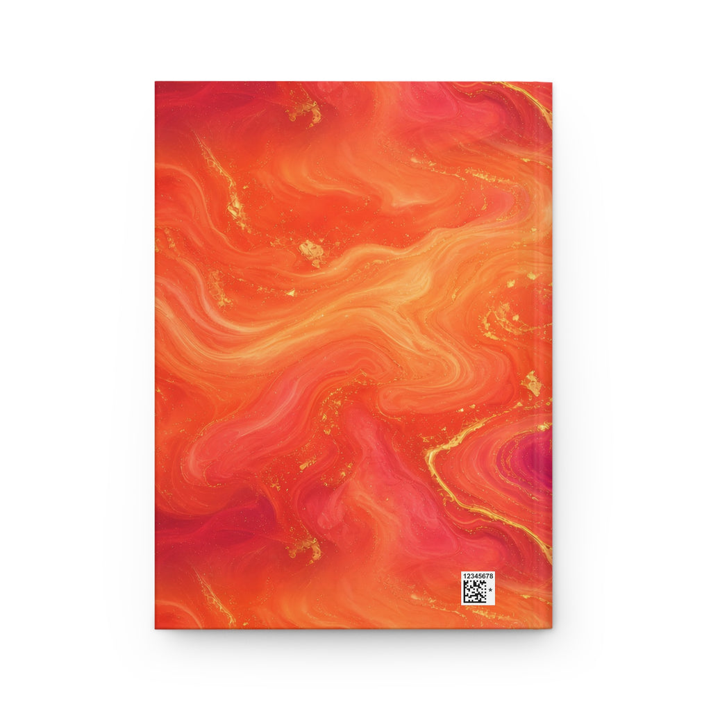Sunset Marble Hardcover Journal