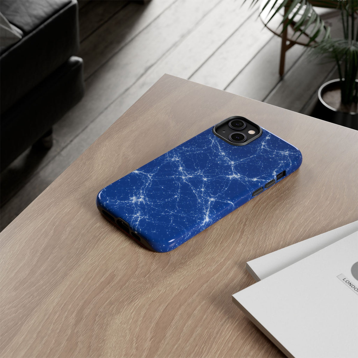 Neon Mycelium - Blueprint Phone Case