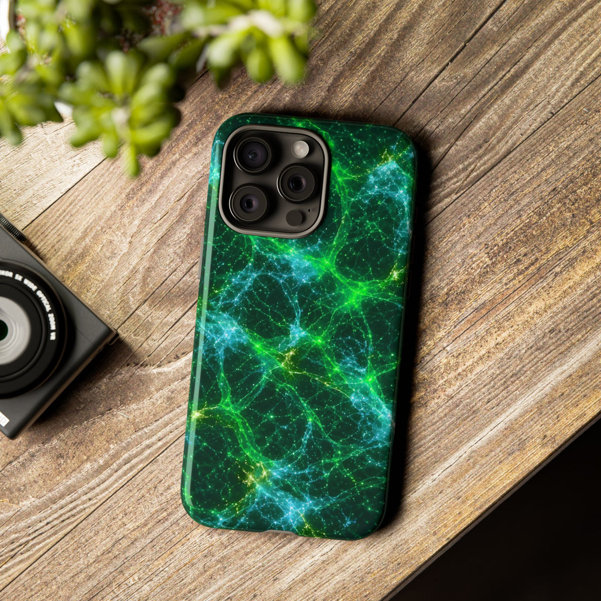 Neon Mycelium - Mermaid Phone Case
