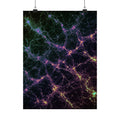 Neon Mycelium - Holographic Poster