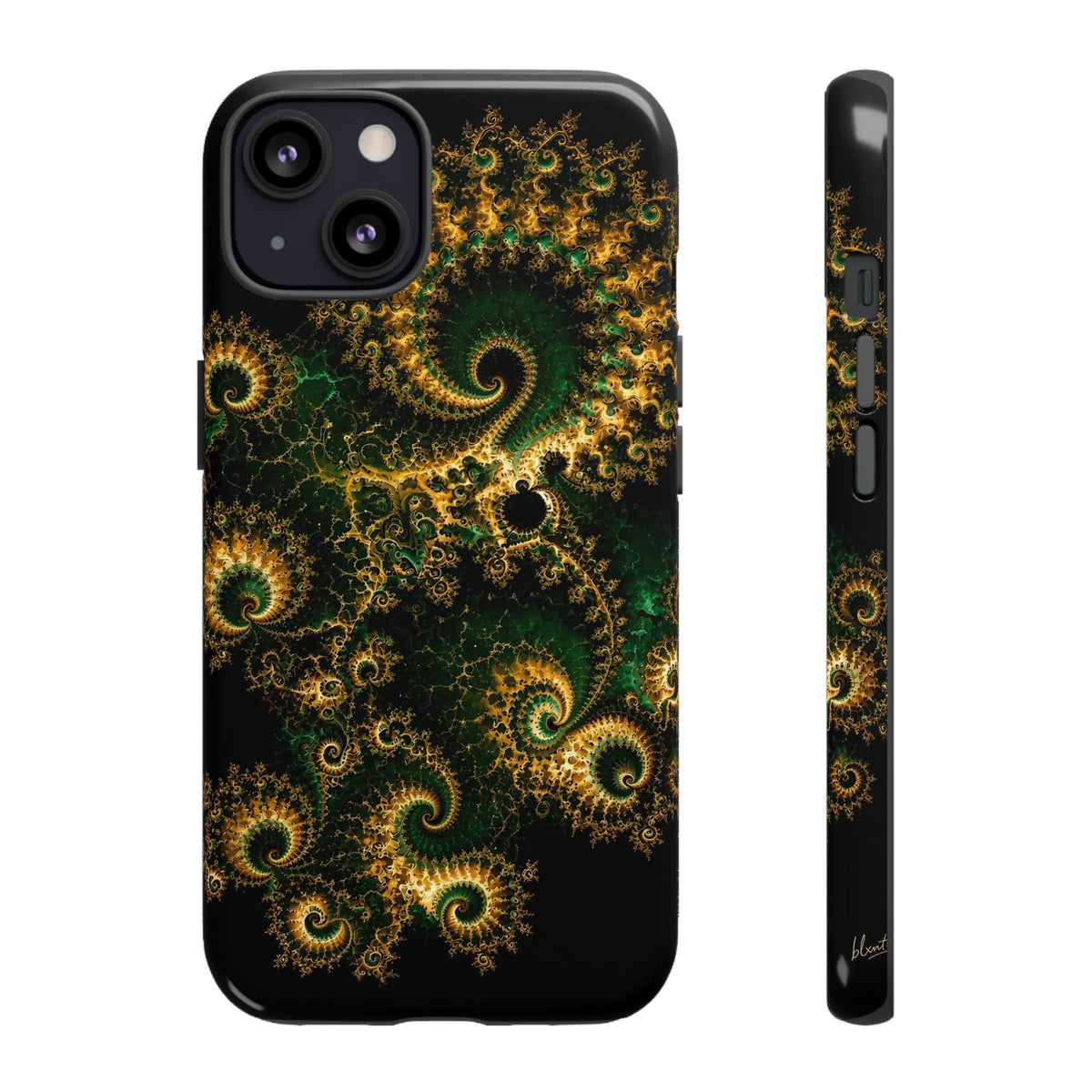 Copper Infinity - Emerald & Gold Phone Case
