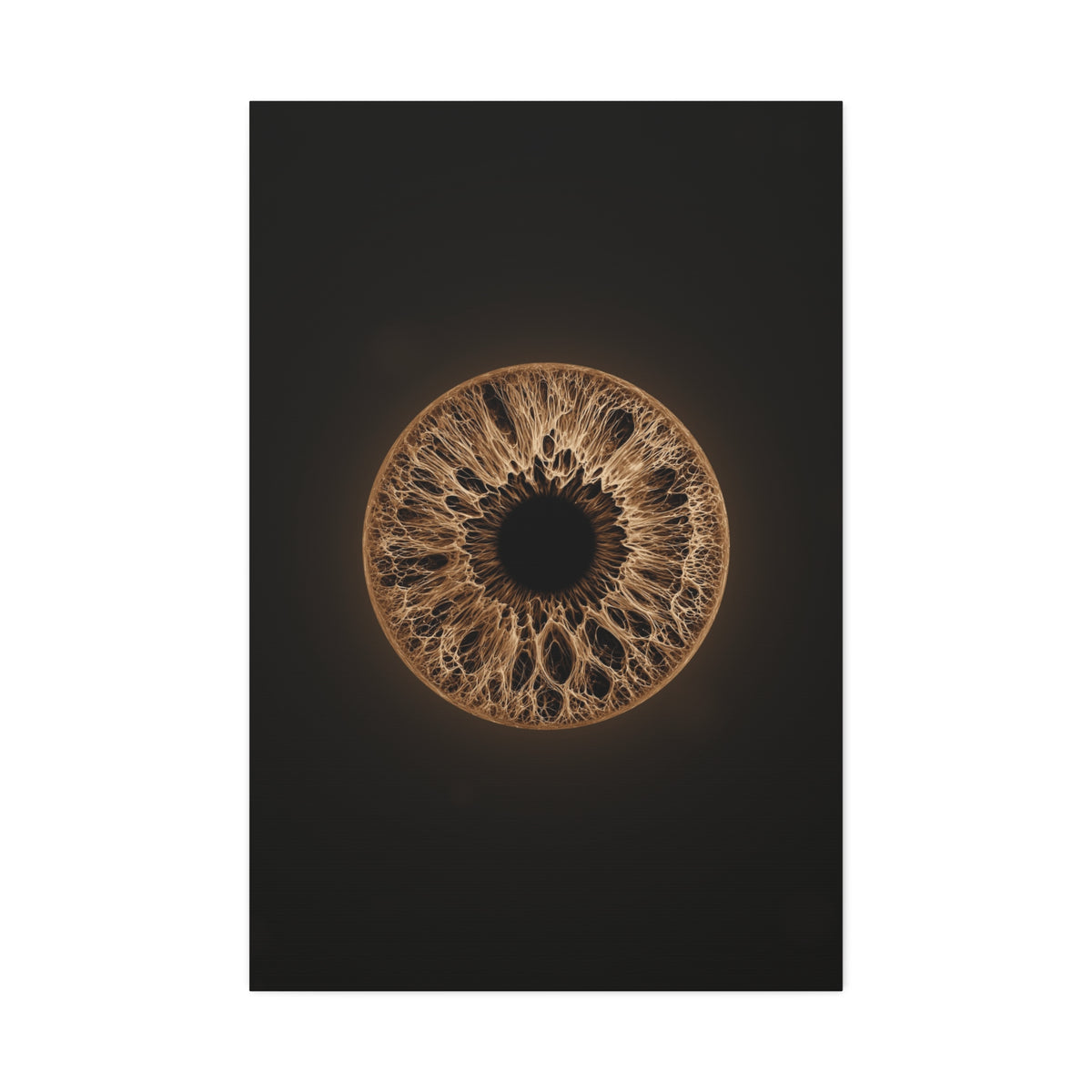 BLXNTT Iris – Lace Web Light Brown Glossy Canvas