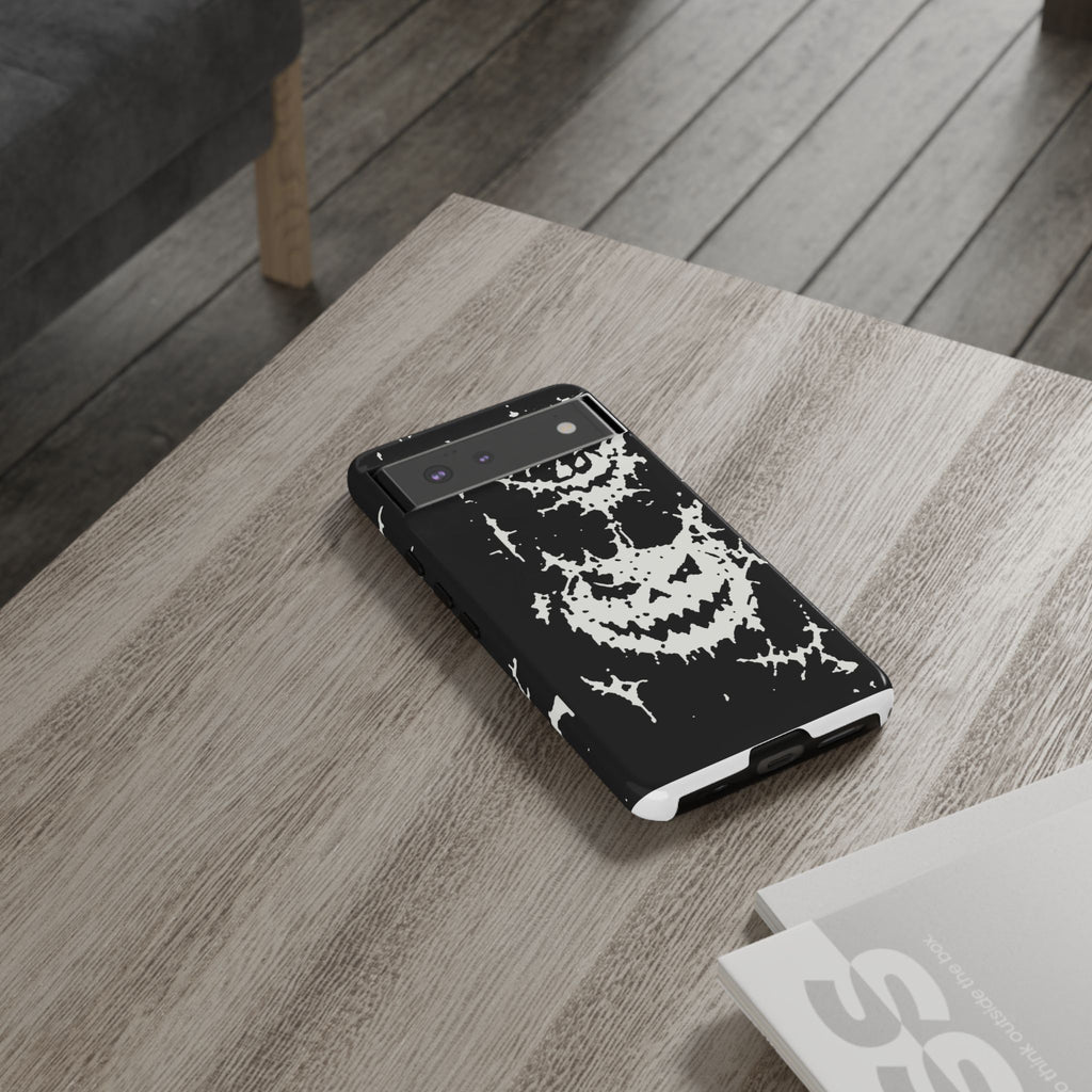 White Spiderweb Pumpkin Phone Case