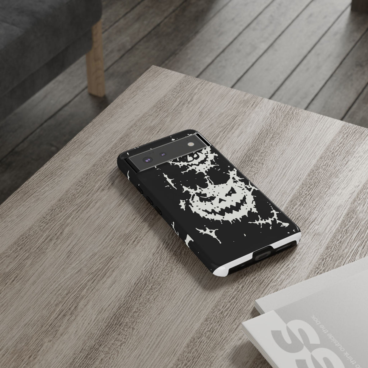 White Spiderweb Pumpkin Phone Case