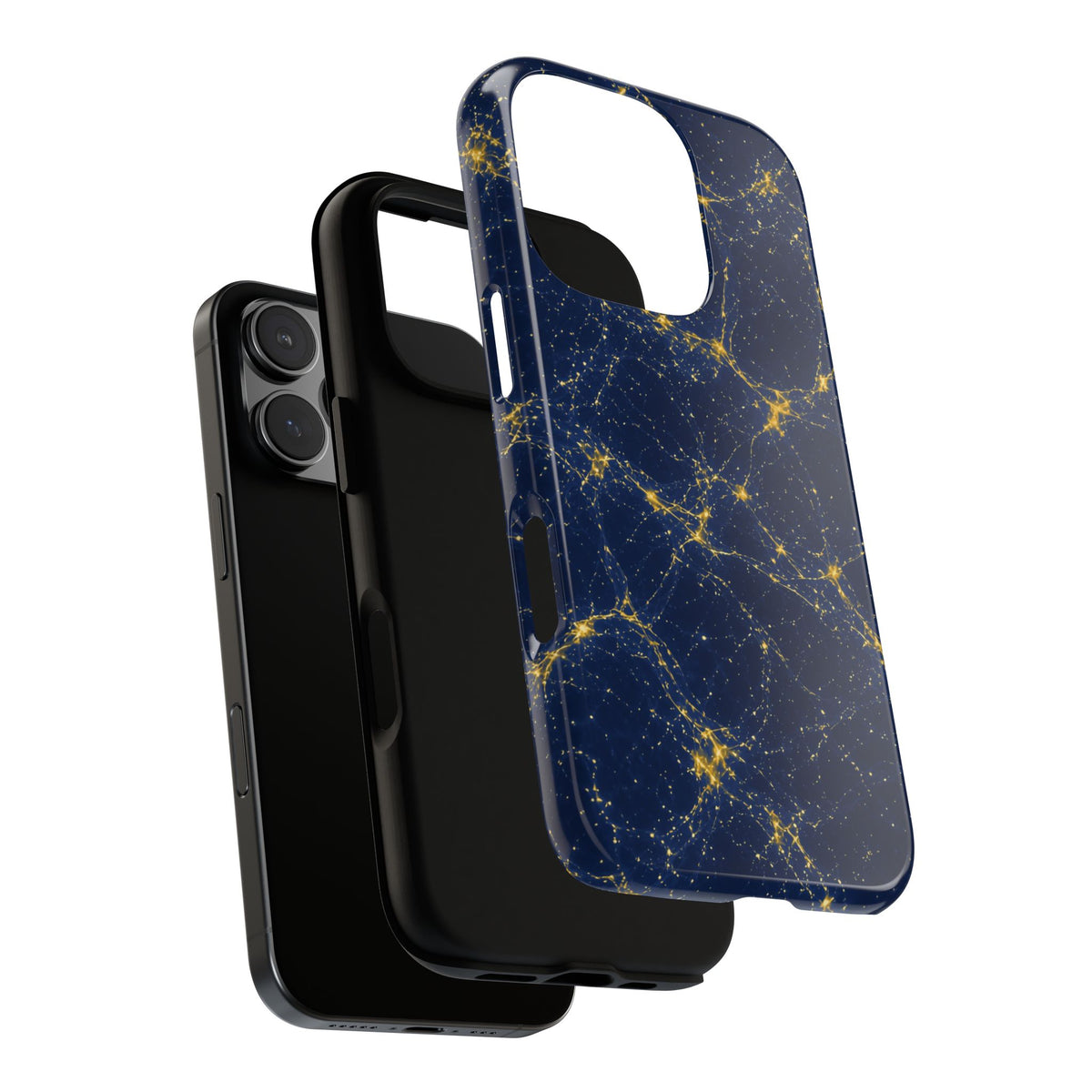 Neon Mycelium - Mustard Navy Phone Case